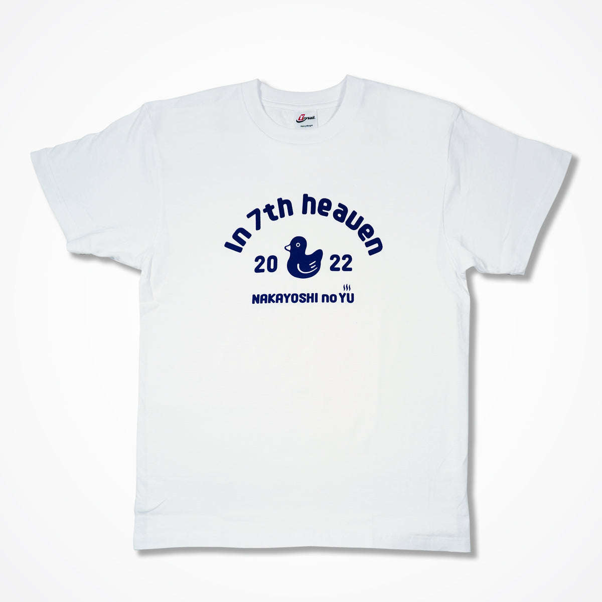 Tシャツ in 7th heaven ホワイト – ナカヨシの湯